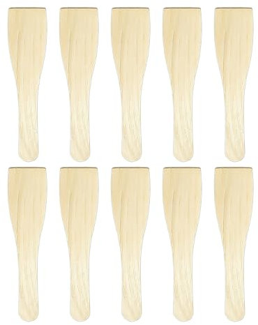 Lot de 10 Spatules en Bois pour Planche à Fromage, Raclette, Moule à Pâtisserie Électrique et Rôtisserie - Ustensiles de Cuisine pour la Maison