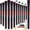 SAPLIZE Golf Grips Set of 13 with Complete Regripping Kit, Oversize, Rubber Golf Club Grips, Red