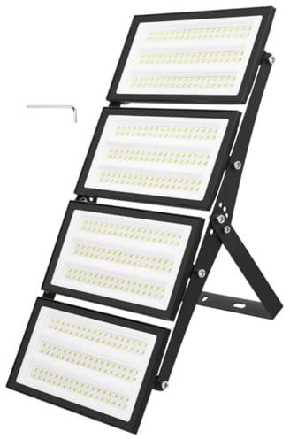 papasbox 400W LED Strahler Flutlichter Außen | Scheinwerfer Außenstrahler 6500K Kaltweiß IP66 Wasserdicht | LED Fluter für Garten Garage Sportplatz