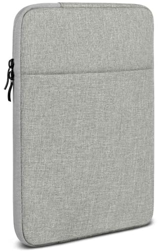 moex Tablet Hülle für Redmi Pad Pro Tasche mit Reißverschluss und Fach für Zubehör, Nylon Stoff Sleeve weich Gepolstert, Schutzhülle Minimalistisch Dash Case, Grau