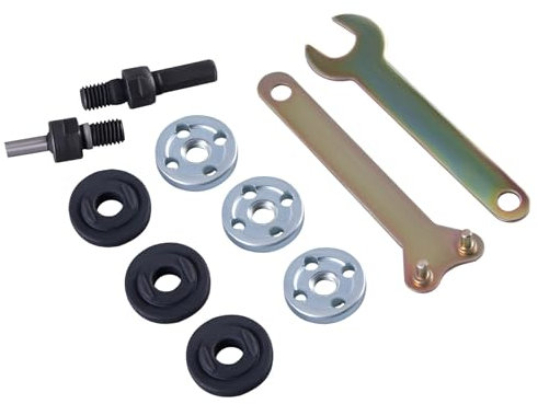 GIVIHGETI Winkelschleifer Verbindungsstange Pleuel Set, 6 mm und 10 mm Trennscheibe Dorn Adapter, Winkelschleifer Verbindungsstange Umwandlung Werkzeug für Trennscheibe Polierrad Metalle Halter