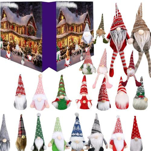 2024 Weihnachtswichtel-adventskalender, Wichtel Adventskalender 2024 Mit 24 Wichteln, 24 Tage Weihnachts-Countdown-Kalender, Gnome Adventskalender Für Kinder Und Erwachsene