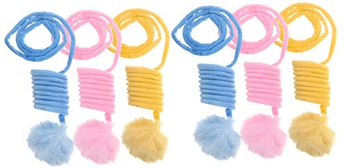 YARNOW 6 STK Lustiger Katzenball Katzenkäfig Spielzeug Kratzball Für Katze Katzenkratzer Für Zu Hause Katzenkäfig Drinnen Wollknäuel Für Katzen Dekompressionsspielzeug Für Katzen Plüsch