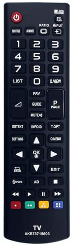 AKB73715603 - Mando a distancia de repuesto para LG TV 39LN5400 42LN5400 47LN5400 50LN5400 32LN5404 39LN5404 42LN5404 47LN5404 50LN5404 32LN544 06 39 LN5406 42LN5406 47LN5406 50LN5406 32LN5500