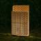 MALUX Rattan Latern Stil mit E27-Glühbirne, IP44 Wasserdicht, Laterne für Außen Garten,Hängend/Stehend Handgestrickte Latern für Terrasse Garten Innenhof Balkon