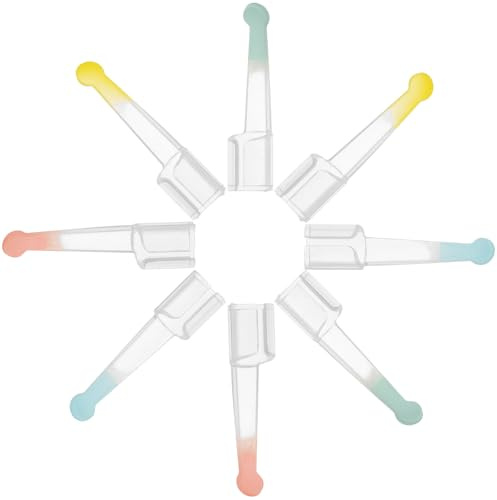 FRCOLOR 8 Piezas de Puntas Visibles para Limpiar Oídos, Cabezales Reemplazables de Silicona y Pc, Diseño Creativo para Eliminación Profesional de Cerumen en Adultos y Niños