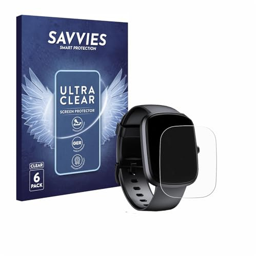 Savvies Schutzfolie für Oukitel V2 1.91 | 6 Stück Transparenter Displayschutz Made in Germany Ultra-Klar Displayschutz-Folie