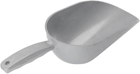 Akozon Premium Aluminiumlegierung Haustier Futter Scoop Mehrzweck Getreideschaufel Schaufel für Geflügel, Ziege, Rinder, Schwein, Hund und Katzenfutter