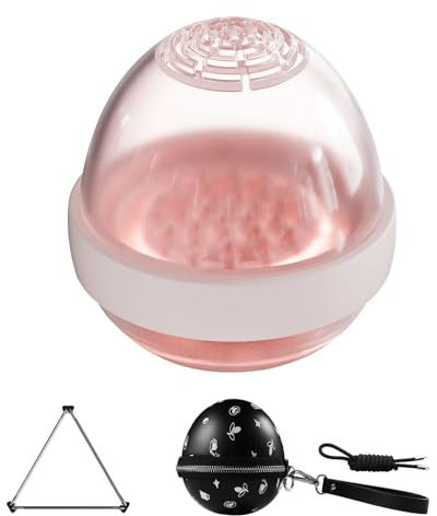 Tragbarer eiförmiger Kaffeefilter, geeignet für Camping, mit Überlauf-Durchflusskontrolle, für Outdoor-Aktivitäten, Camping und Reisen (Rosa)
