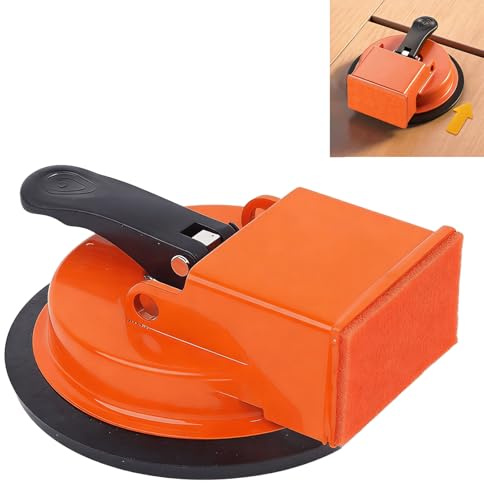Ventosa para Suelo Laminado con Cuerpo Naranja | Kit Reparación de Suelos Laminados para Alinear y Cerrar Huecos Rápidamente