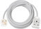 Brennenstuhl Extension Cable for home and office (2m cable for indoor use, with socket 13 A BS) white