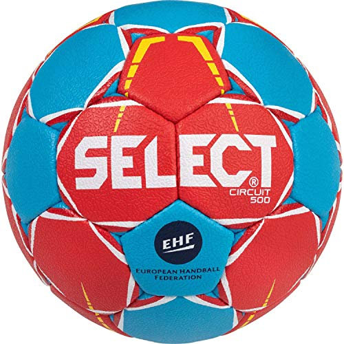 SELECT Unisex – Erwachsene Circuit Handball, rot blau, 3-800 g