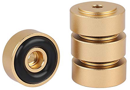 Audio Verstärkerfüße, Bewinner 4PCS 20 * 8mm Aluminium Füße für CD-Player Audio-Lautsprecher Absorbieren Schock Verstärker Pads Füße Audio-Lautsprecher Anti Vibration Füße Pad Stand(Gold)