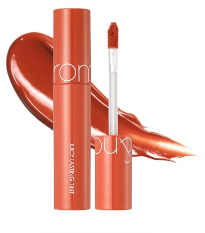 rom&nd Juicy Lasting Tint 08 APPLE BROWN - Maquillaje de larga duración, MLBB, claro y natural, labios K-beauty, 0.2 onzas