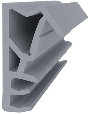 Flügelfalzdichtung für Holzfenster – Grau | 10 Meter | 12 mm Falzbreite | Dichtung Flügelrahmen Fenster | Gummiprofil für Holzrahmen