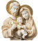 BeautifulGreekStatues Heilige Familie, Jesus Christus, Maria Josef, Statue, religiös, handbemalt, 12 cm