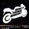 Think Bike Motorcycle Car Van Window Bumper Decal Sticker - Safety Awareness, Bike Safety 200mm