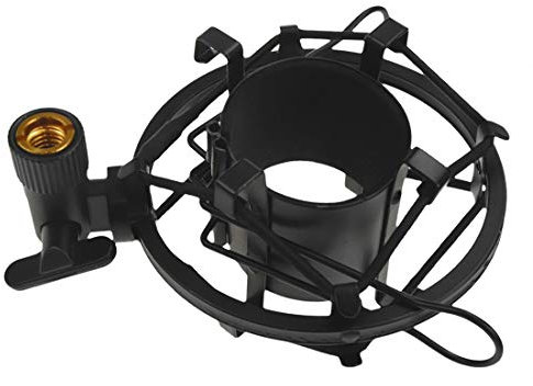 Xiaoyztan Universal Spider Microphone Shock Mount Holder for 45mm Diameter Microphone, Black