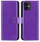 32nd Book Wallet PU Leather Flip Case Cover For Apple iPhone 12 (6.1) / Apple iPhone 12 Pro (6.1), Design With Card Slot and Magnetic Closure - Purple