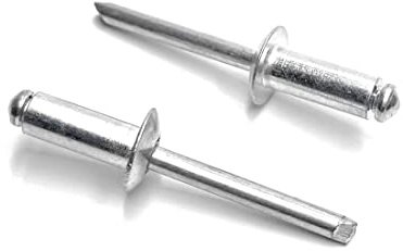ISPINNER 100 Stück 1/4 Zoll x 5/8 Zoll Aluminium-Blindnieten, 6,4 x 16 mm Pop-Nieten, 100 Stück (Silber)