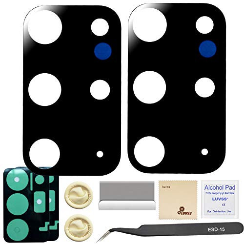 LUVSS 2 Pack Kamera Glas für Samsung Galaxy S20+ Plus SM-G986B Rückseite Kamera Deckel Linse Wasserdich Ersatz Reparatur Set