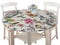 FANSU Runde Tischdecke Wasserabweisende, 3D Tier Muster Abwaschbar Garten Tischdecke rutschfest Abwischbare Wachstuch Desktop Dekorative Tuch Hotel Bankett Party (Vogel,100cm)