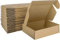 HORLIMER 25 Stück Versandkarton Klein Karton Box, 17,8x12,7x5,1 cm Verpackungskartons aus Wellpappe für Warensendung, Geschenkbox, Faltkarton, Postkarton(Braun)