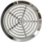 KOTARBAU® - Griglia di ventilazione cromata e rotonda, diametro 80 mm, con griglia di protezione dagli insetti