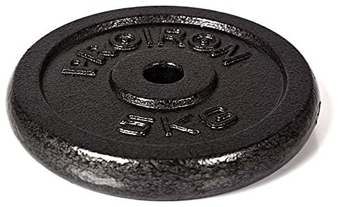 jiande Weight Plates Set, for 1 / 25mm Diameter Standard Dumbbell/Barbell Bars, Electro-Painted Cast Iron, for Weightlifting, Fitness, Home Gym, Black (Size : 10kg*2)