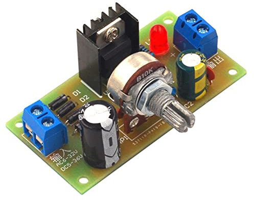 LM317 Buck Convertidor Regulador de Voltaje Ajustable Entrada de CC 5-35 V Entrada de Ca 6-25 V Alta Potencia Eficiencia Paso abajo Fuente de Alimentación