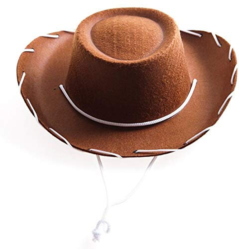 PAIDAXING Sombrero occidental de paja para hombre, accesorio rojo, 1 unidad, decoración de fiesta, vacaciones, para sombrero de vaquero, gorras de béisbol, sombreros de té, marrón, Taille unique