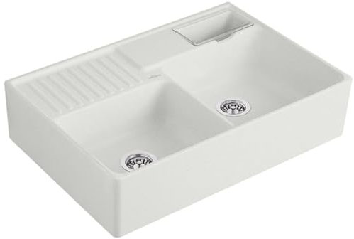 Villeroy & Boch Spülstein Doppelbecken Steam - 6323 92 SM Keramikspüle