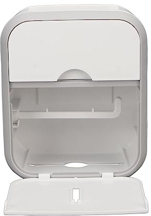 Porte-Papier Toilette, Support de Papier Toilette étanche Plastique Blanc, Porte-Papier Toilette Design Tiroir avec Colle Arrière pour Toutes Sortes de Serviettes de Toilette