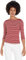 Tommy Hilfiger Women's Long Sleeve Slim Fit Boat Neck Top, Multicolor (Breton STP/Dark Magma/Ecru), 3XL