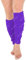 Crazy Chick Bright Neon 80s Dance Ankle Leg Warmers Fancy Dress Accessory-Fluorescent Purple