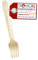 TronicXL Lot de 100 fourchettes jetables en bois - Couverts jetables, Couvert Comestible - Fourchettes en bois - Vaisselle de camping