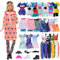 18 Puppen Kleidung und Zubehör, kompatibel mit Barbie 11,5 Zoll/30cm Sport-Stil 1 Kapuzenpullover 3 Sportbekleidung 1 Weste 3 Hose 1 Baseballmütze 2 Turnschuhe 4 Kleider 1 Sonnenbrille 2 Gürteltaschen