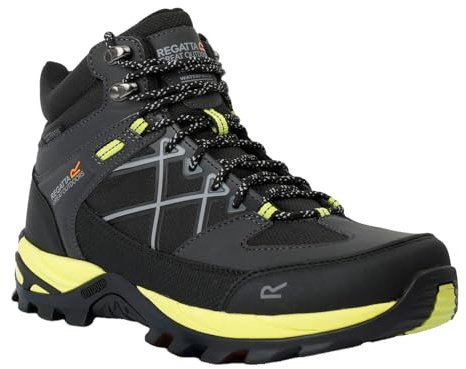 Regatta Herren Mens Samaris Iii Walking Boots Wanderstiefel, Ash Lime Pnch, 42 EU