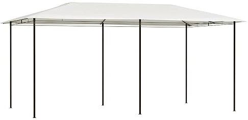 PURADAY Tonnelle 3 x 6 x 2,6 m - Crème - 160 g/m² - Tonnelle de jardin - Pergola - Auvent autonome - Activités de plein air