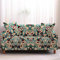 Dehnbarer Sofabezug für 3-Sitzer-Sofas, maschinenwaschbar, stilvoll und rutschfest, einfache Passform, Couchschutz für Ledersofa, Rot / Orange / Beige