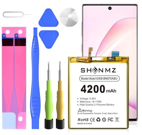 Galaxy Note 10 Battery 4200mAh High Capacity Battery for Galaxy Note 10 SM-N970 with Repair Kits