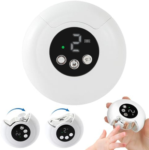 Coupe-ongles électrique 2 en 1 automatique avec lumière LED, 3 modes, outil de soin des ongles pour enfants, adultes et personnes âgées, silencieux, fonctionnement à une touche, lime à ongles portable