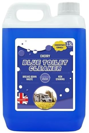 Unibos | Motorhome & Caravan WC Blue Toilet Fluid & Rinse Cleaner | Biodegradable Formaldehyde Free Cleaning Formulation | Disinfectant & Cleaner | Fresh Fragrance-Caravan Toilet Chemicals (1)