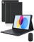LAMA Bluetooth Keyboard Case with Touchpad and Mouse, Detachable Wireless Keyboard Case with Pencil Holder for iPad 10th Generation 10.9 inch 2022, iPad A16 11 inch 2025, Black