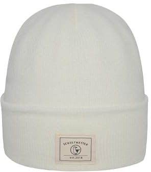 SCHIETWETTER Strickmütze Seemannsgarn, Wintermütze, 100% Acryl, kuschelig und weich Offwhite OS