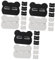 IMIKEYA 3sets Garbage Bag Holder Trash Bags Kitchen Bin Wheelie Bin Binder Clips Trash Can Holder Trash Can Bag Holder Car Recycling Bag Dustbin Trash Bag Clips Trash Bag Holder 8pcs*3