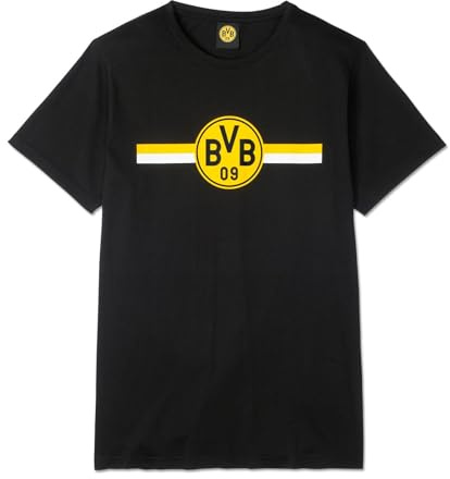 Borussia Dortmund BVB T-Shirt schwarz, Club Kollektion, GOTS in Conversion, 100% Cotton in Conversion Gr. 4XL