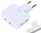 Enchufes múltiples eléctricos, enchufes de extensión para enchufes - Adaptador de pared de salida de 3 vías | Extensor de salida de pared plana con punta giratoria, portátil, multifuncional, ahorro de