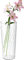 Vasos de plástico para Centerpieces Flower Innjoii - Jarrón acrílico transparente Ribbed Jarrón de boca ancha Jarrones Pot Contenedor Cilindro Grande Pantalla Decorativa Tulipanes Amplios para el