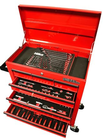 Hilka TKE153153 pce EVA Kit in 8 Drawer Trolley